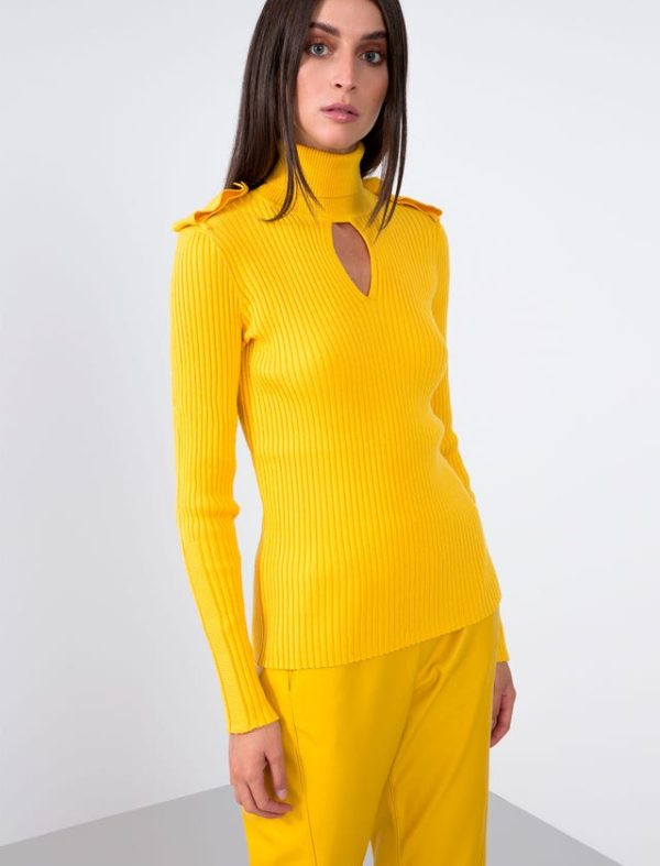 Bcbg MICRO-RIB KNITWEAR TOP - Image 4