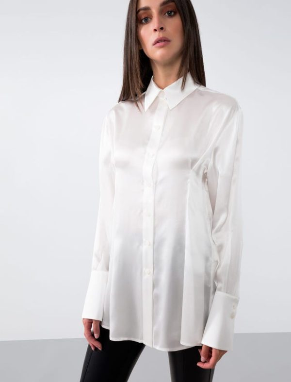 Bcbg SATIN OVERSIZE SHIRT - Image 5