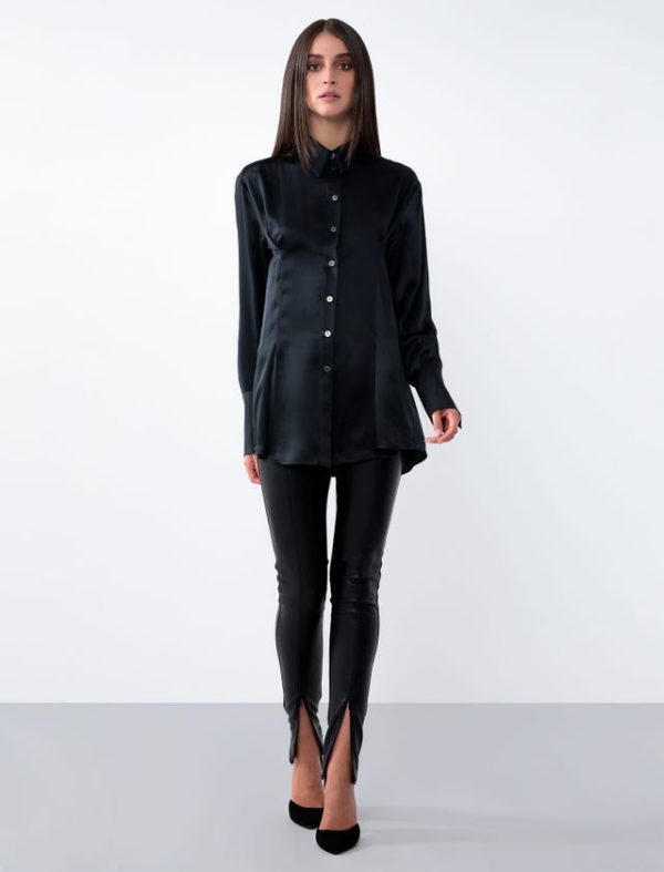 Bcbg SATIN OVERSIZE SHIRT