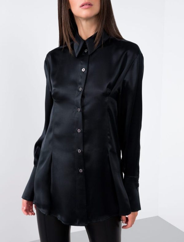 Bcbg SATIN OVERSIZE SHIRT - Image 3