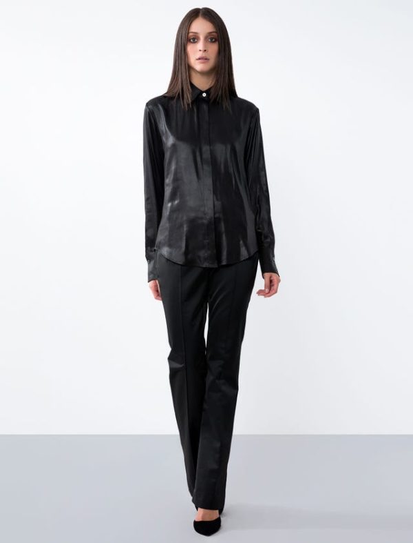 Bcbg VELVET CLASSIC SHIRT