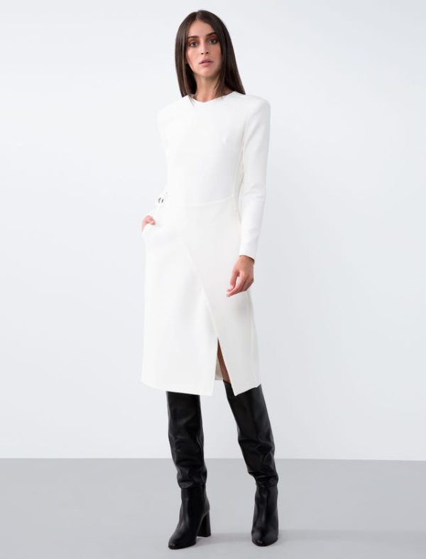 Bcbg JERSEY MILANO STITCH WRAP DRESS - Image 2