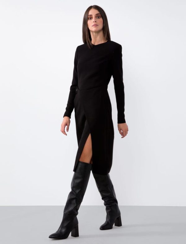 Bcbg JERSEY MILANO STITCH WRAP DRESS - Image 3