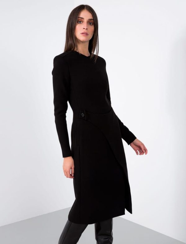 Bcbg JERSEY MILANO STITCH WRAP DRESS - Image 4