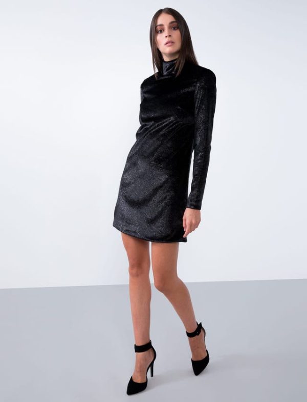 Bcbg LUREX VELVET COCKTAIL DRESS - Image 3