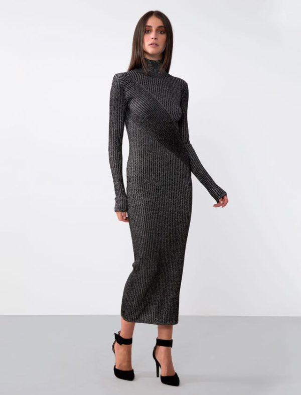 Bcbg LUREX KNITWEAR DRESS - Image 3