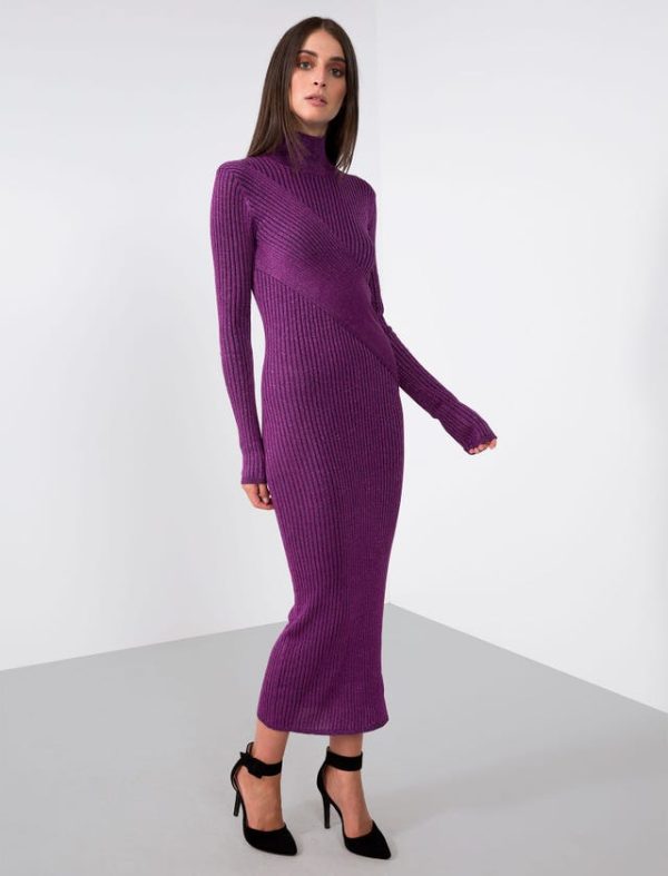 Bcbg LUREX KNITWEAR DRESS - Image 3