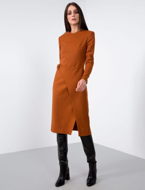 Bcbg STRETCH WOOLWRAP DRESS - Image 3