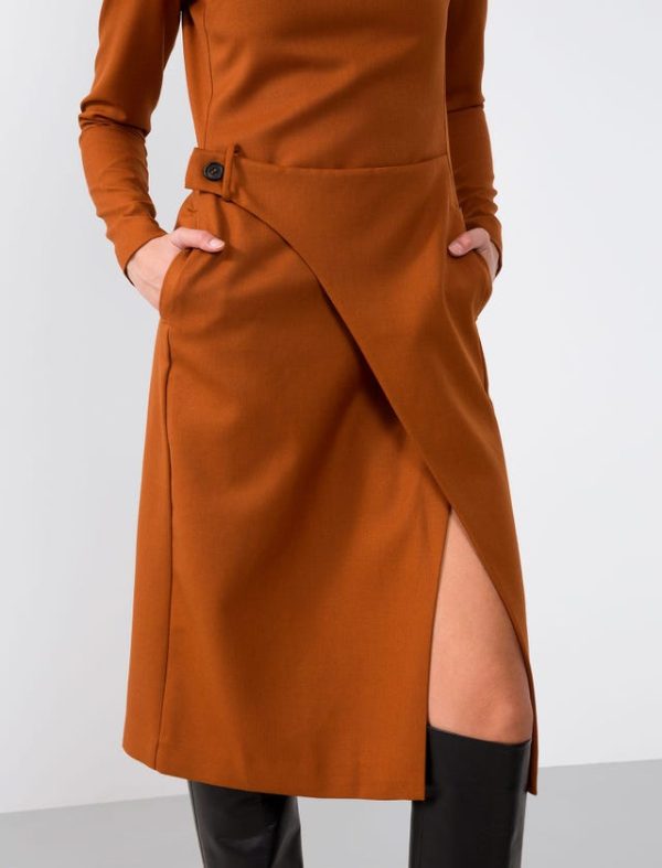 Bcbg STRETCH WOOLWRAP DRESS - Image 4