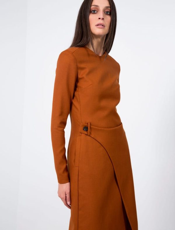 Bcbg STRETCH WOOLWRAP DRESS - Image 5