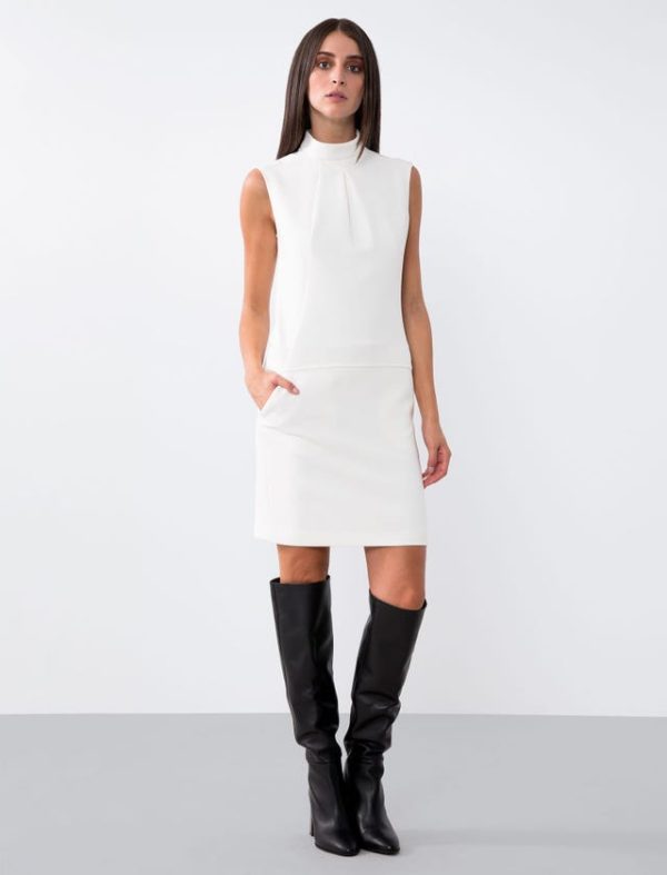 Bcbg JERSEY MILANO STITCH MINI DRESS - Image 4