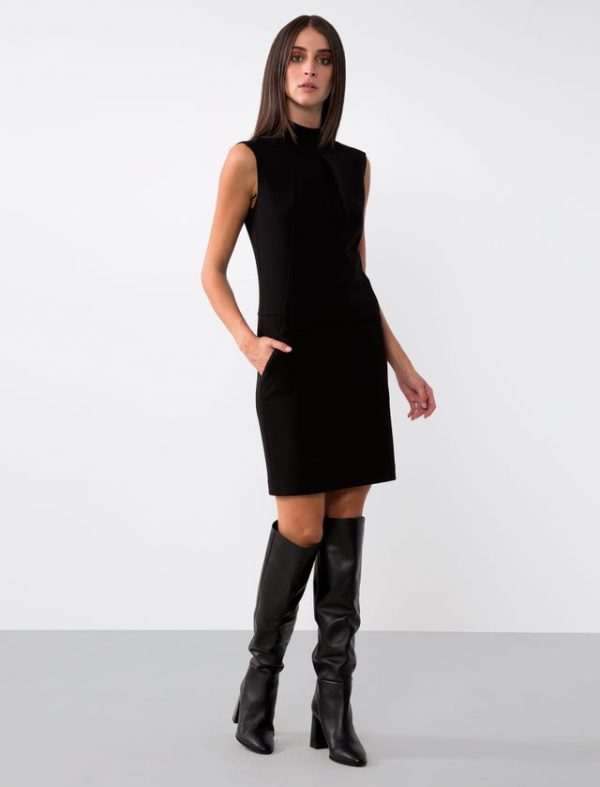 Bcbg JERSEY MILANO STITCH MINI DRESS