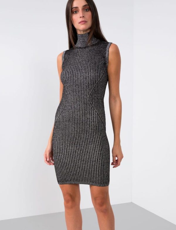 Bcbg LUREX KNITWEAR MINI DRESS - Image 4