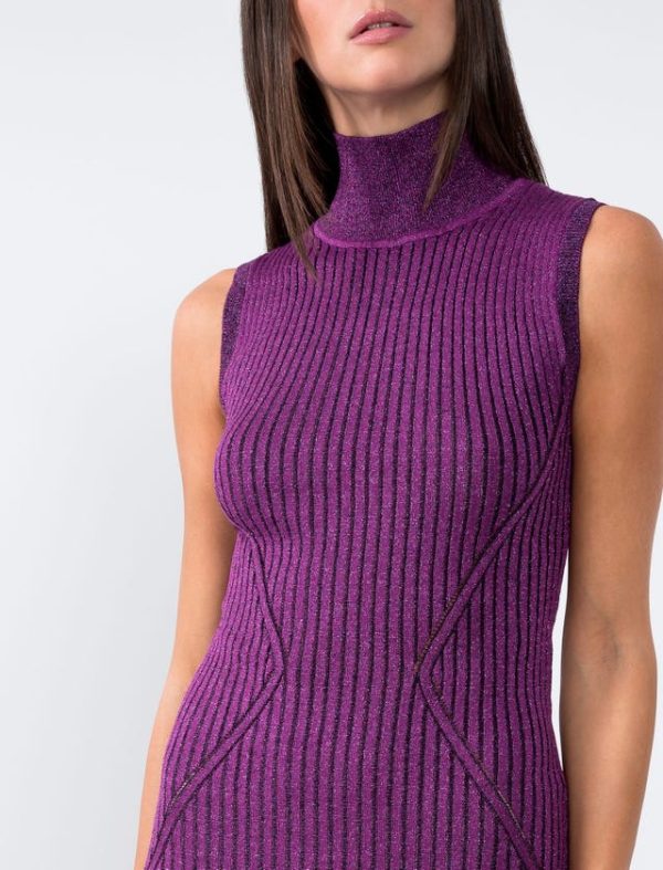 Bcbg LUREX KNITWEAR MINI DRESS - Image 4