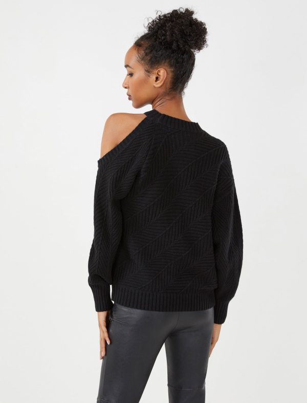 Bcbg Bias Rib Cold Shoulder Sweater - Image 11