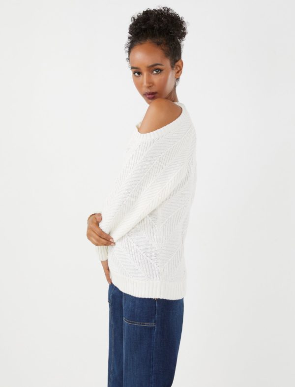 Bcbg Bias Rib Cold Shoulder Sweater - Image 15