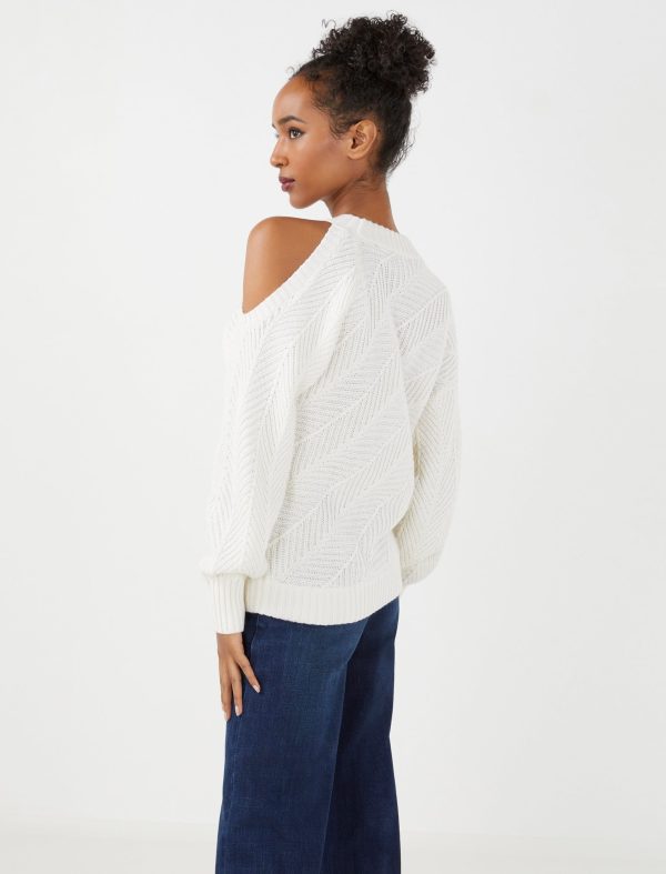 Bcbg Bias Rib Cold Shoulder Sweater - Image 29