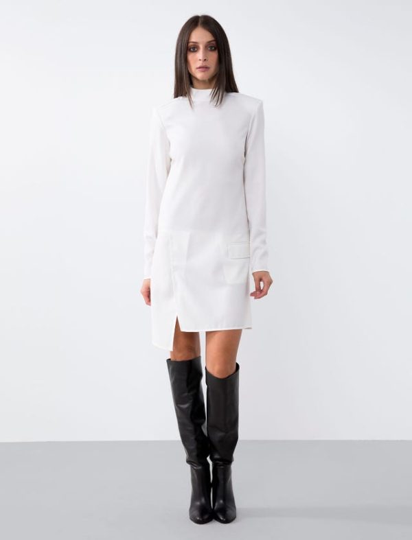 Bcbg STRETCH WOOL MINI DRESS