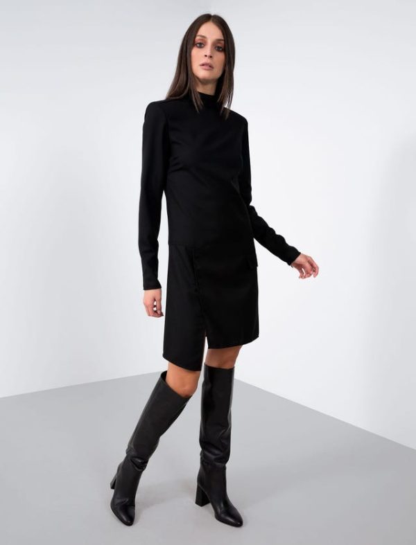 Bcbg STRETCH WOOL MINI DRESS - Image 5