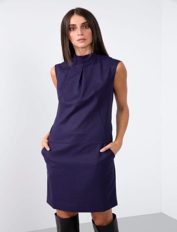 Bcbg STRETCH WOOL MINI DRESS - Image 4