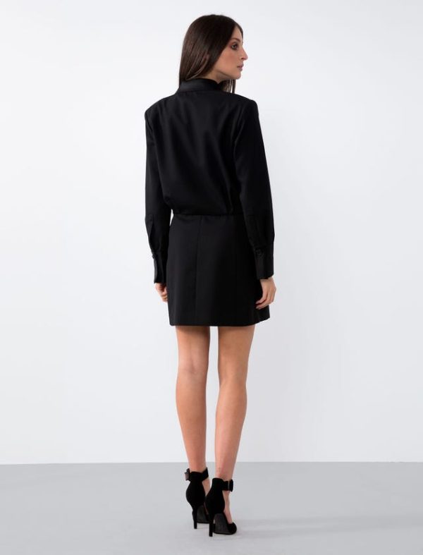 Bcbg STRETCH WOOL TUXEDO DRESS - Image 2