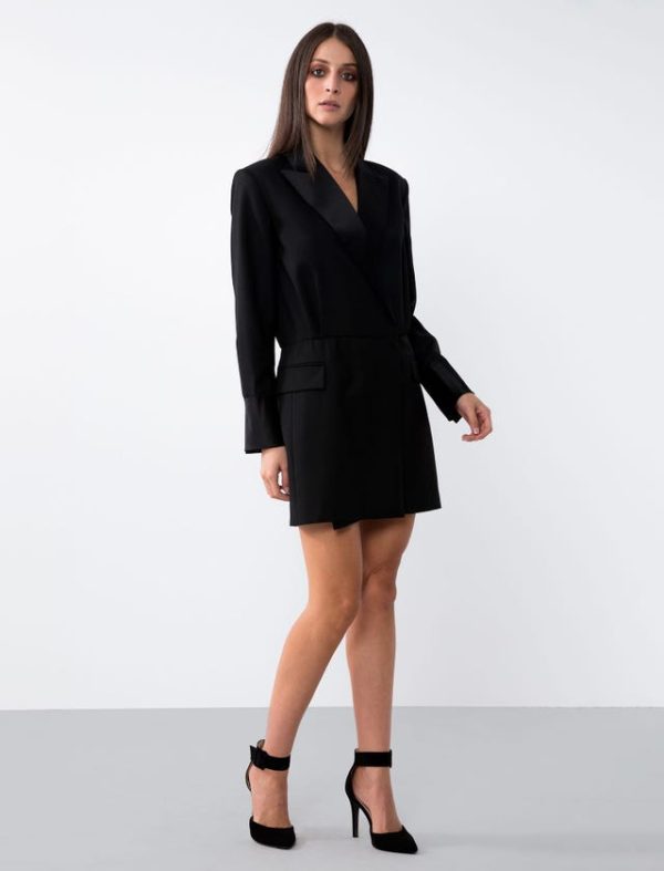 Bcbg STRETCH WOOL TUXEDO DRESS - Image 3