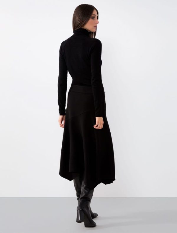 Bcbg JERSEY MILANO STITCH ASYMMETRICAL SKIRT - Image 3