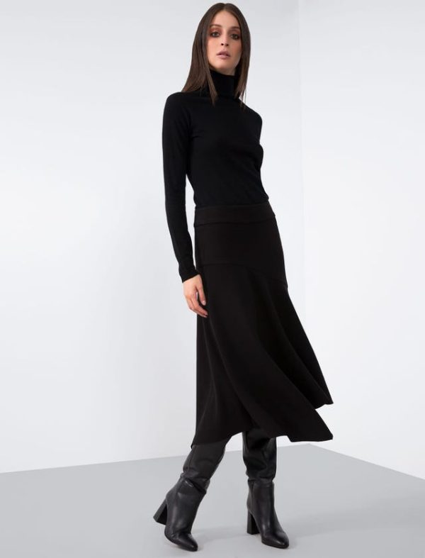 Bcbg JERSEY MILANO STITCH ASYMMETRICAL SKIRT - Image 4