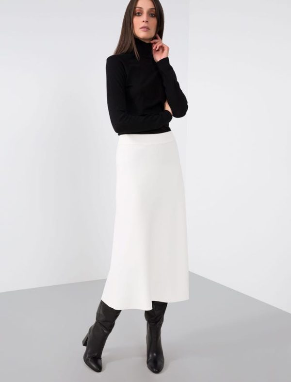 Bcbg JERSEY MILANO STITCH MIDI SKIRT - Image 4