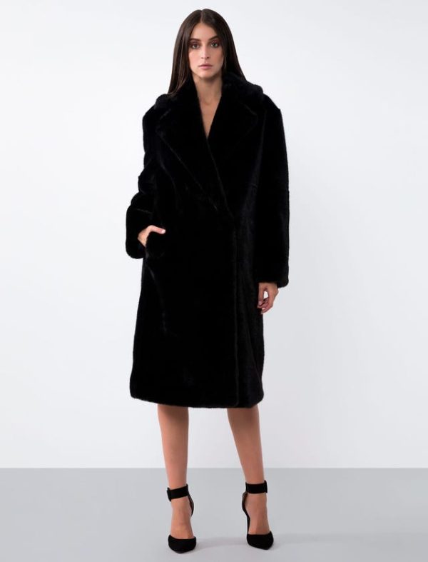 Bcbg FAUX FUR COAT