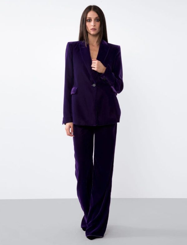 Bcbg VELVET OVERSIZE JACKET