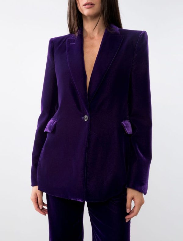 Bcbg VELVET OVERSIZE JACKET - Image 5