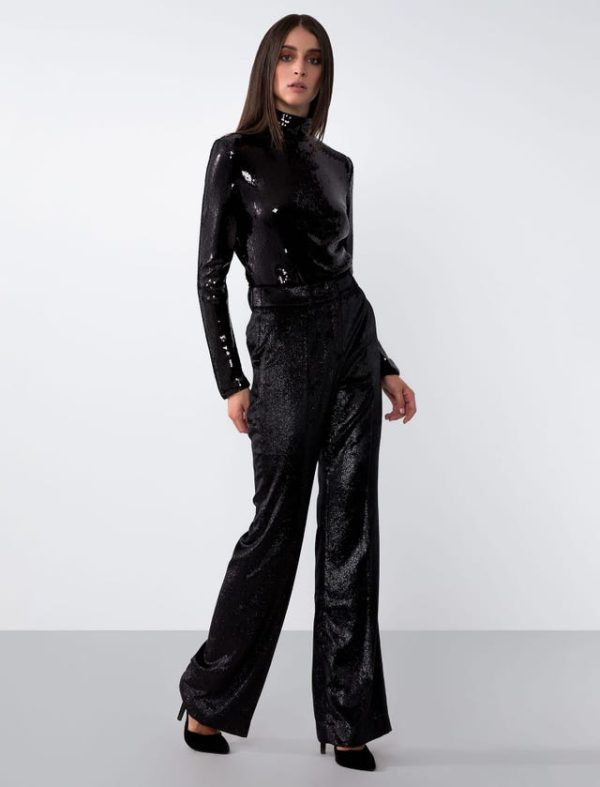 Bcbg LUREX VELVET TAILORING PANT - Image 4