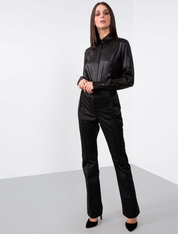 Bcbg WOOL/VISCOSE FLARED PANT - Image 3