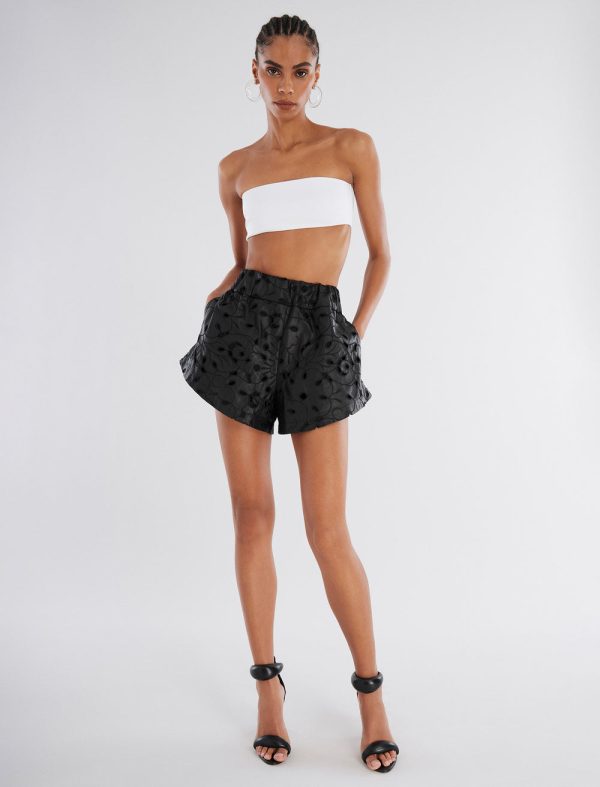 Bcbg ARIELLE FAUX LEATHER LACE SHORT - Image 3