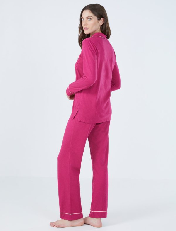 Bcbg Bonnie Long Sleeve Top & Pant Pajama Set - Image 4