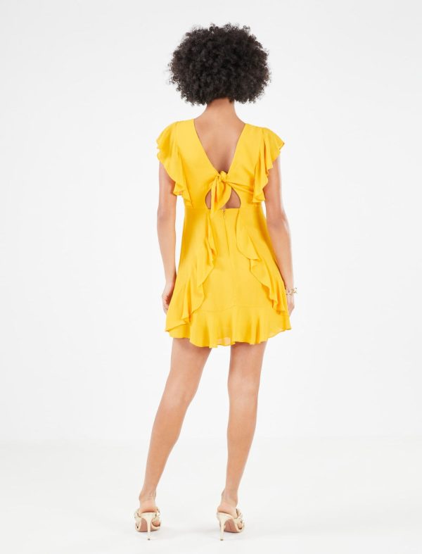 Bcbg CORALINE RUFFLE MINI DRESS - Image 3