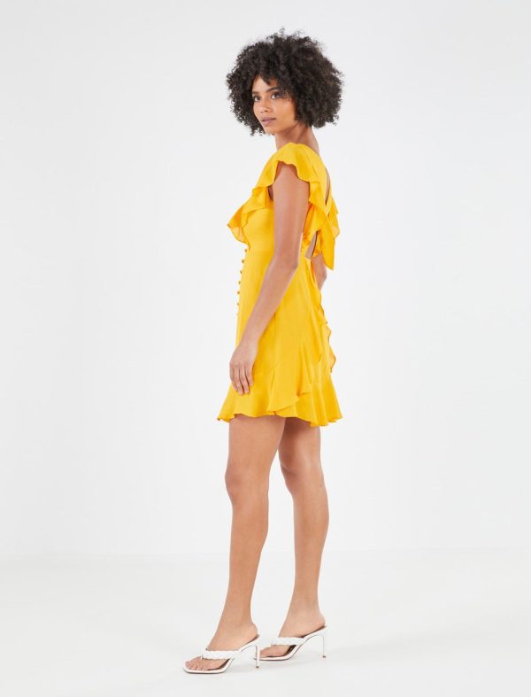 Bcbg CORALINE RUFFLE MINI DRESS - Image 4