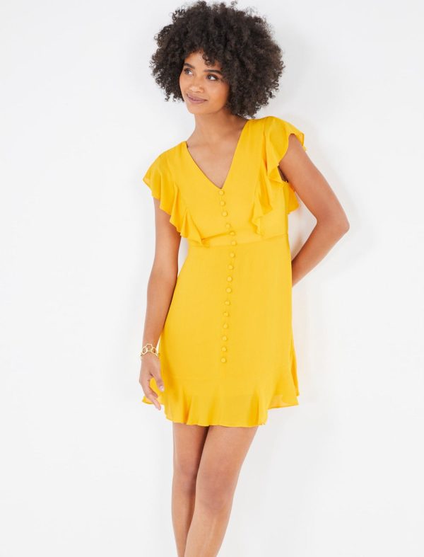 Bcbg CORALINE RUFFLE MINI DRESS - Image 6