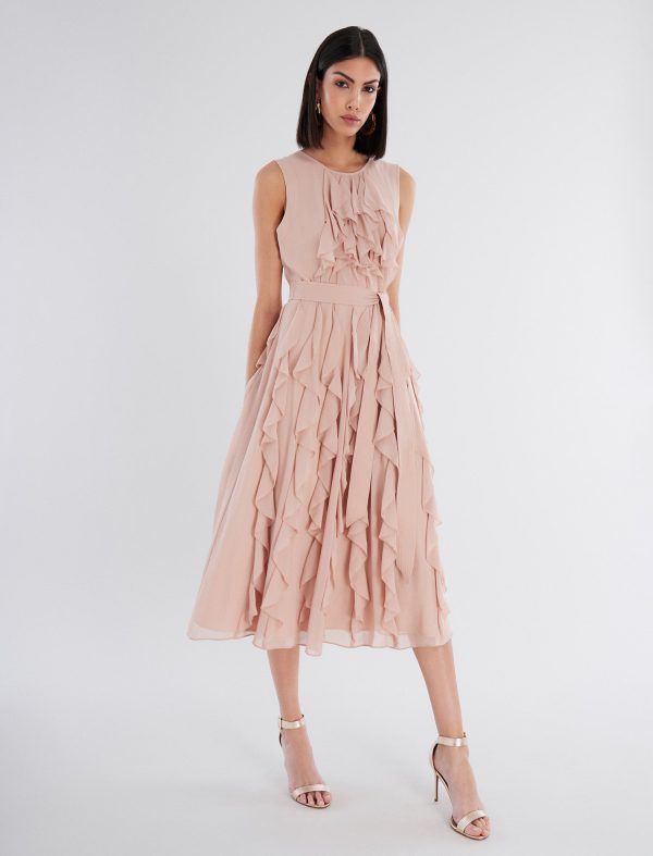 Bcbg ISABEAU RUFFLE DRESS