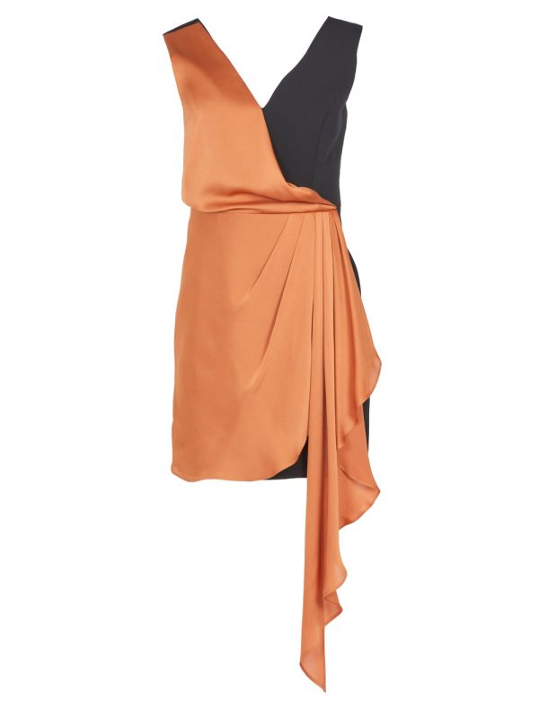 Bcbg JOSEPHINE COLORBLOCK DRAPE MINI DRESS - Image 2