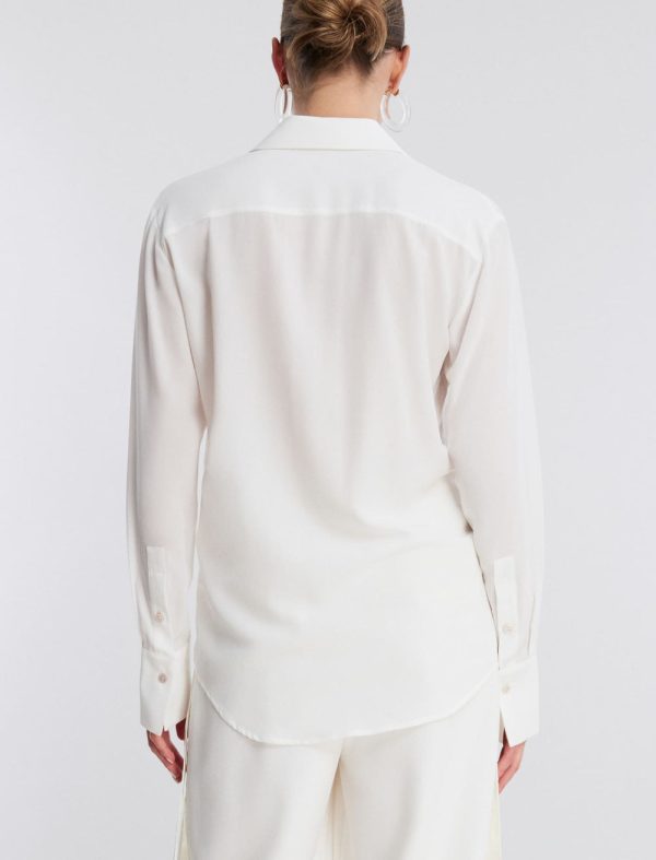 Bcbg SILK BUTTON-UP TOP - Image 2