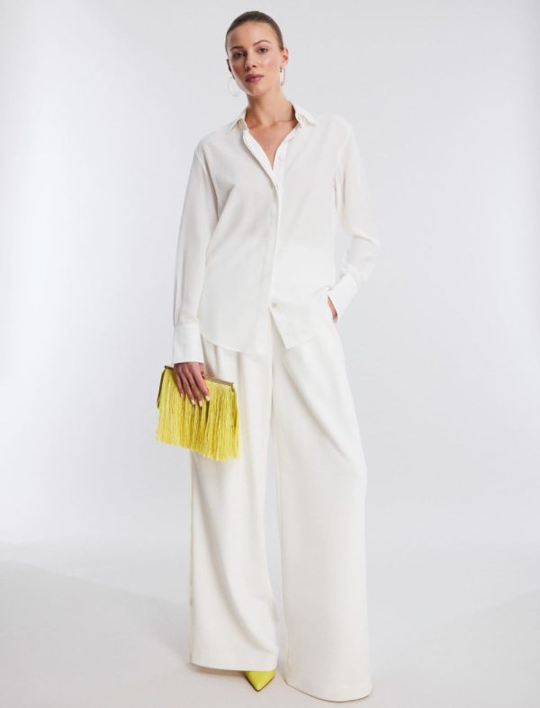 Bcbg SILK BUTTON-UP TOP - Image 5