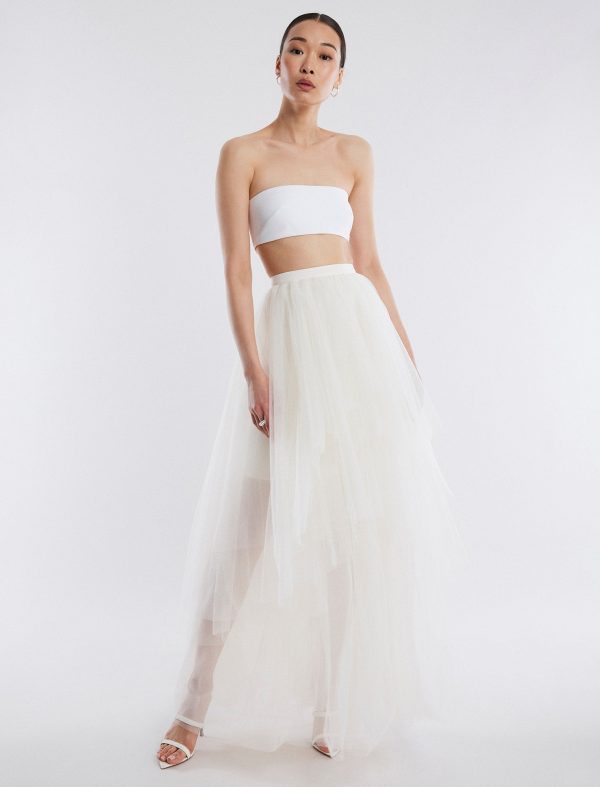 Bcbg Layered Ruffle Tulle Skirt