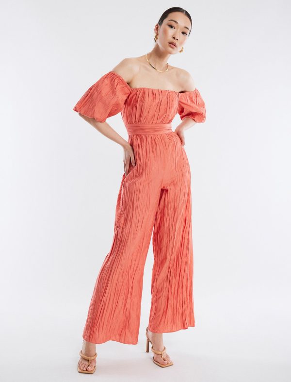 Bcbg Felix Puff Sleeve Jumpsuit