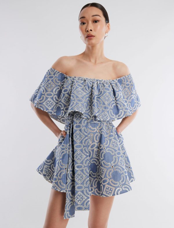 Bcbg Nola Off-The-Shoulder Romper - Image 2