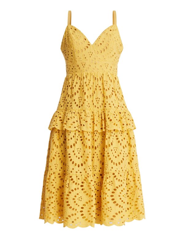 Bcbg Camille Eyelet Lace Midi Dress - Image 4