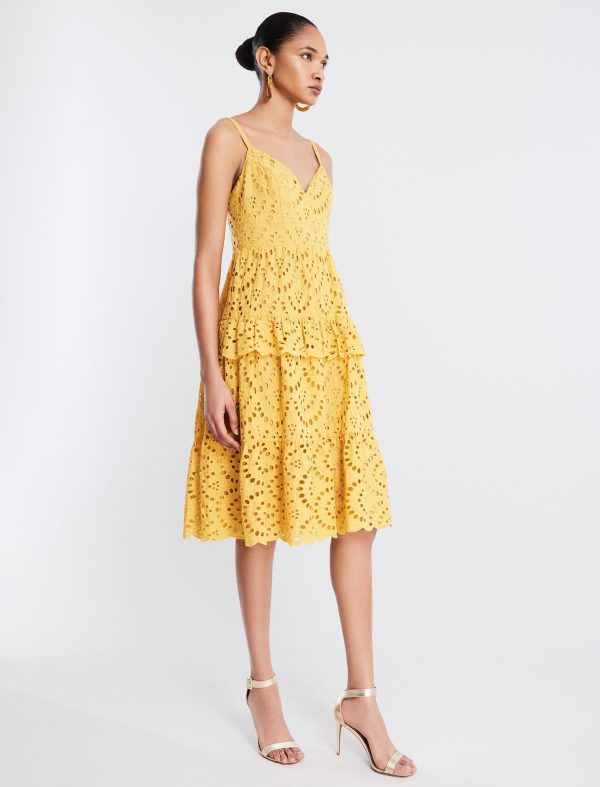 Bcbg Camille Eyelet Lace Midi Dress - Image 5