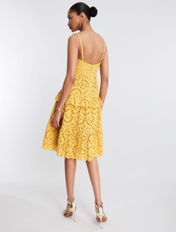 Bcbg Camille Eyelet Lace Midi Dress - Image 6