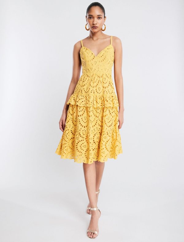 Bcbg Camille Eyelet Lace Midi Dress - Image 7